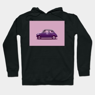 Purple Fiat 500 Hoodie